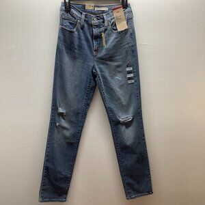 Levi’s Premium Size 28X32 -724 High Rise Slim Straight Womens BlueJeans. New